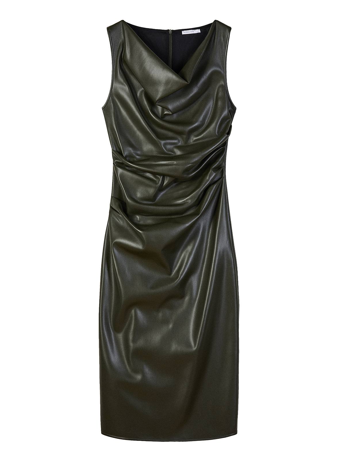 VESTIDO ECOPIEL VERDE