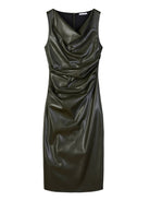 VESTIDO ECOPIEL VERDE