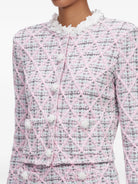 CHAQUETA ROMBOS FLORECITAS