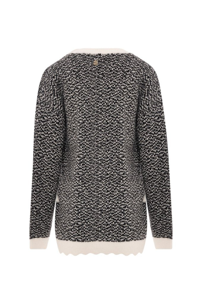 CHAQUETA LARGA CUELLO V