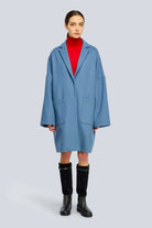 ABRIGO SEMICOUTURE AZUL