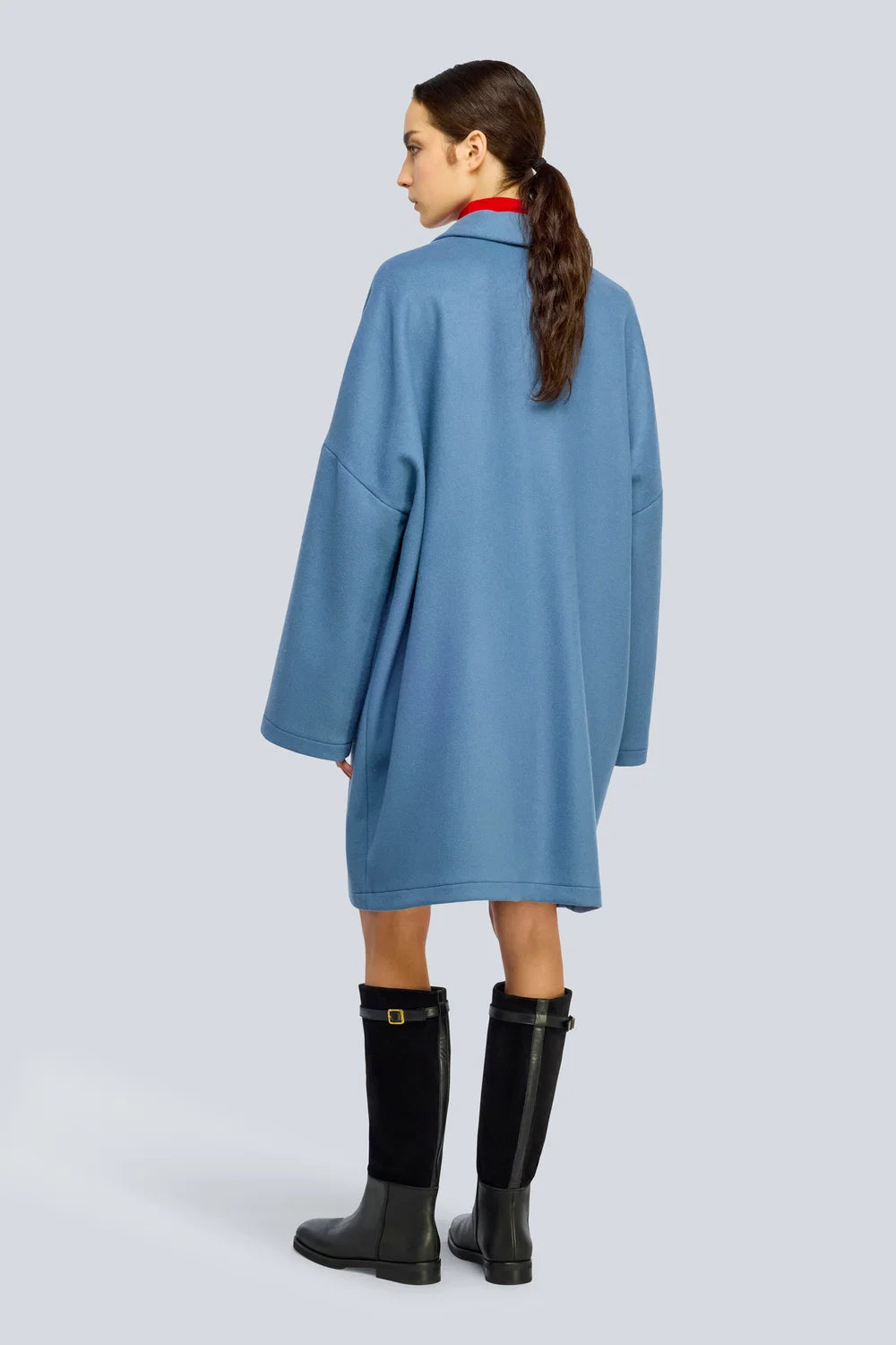 ABRIGO SEMICOUTURE AZUL