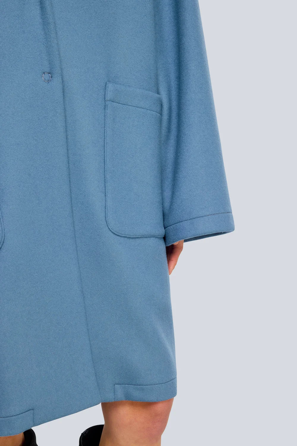 ABRIGO SEMICOUTURE AZUL