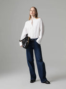 CAMISA REGULAR CON LOGO STRASS