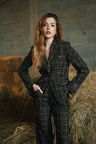 BLAZER TRAJE TARTAN VERDE