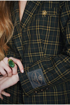 BLAZER TRAJE TARTAN VERDE