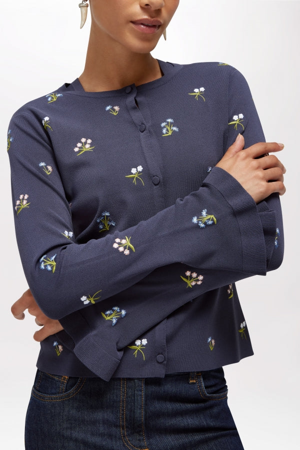 CONJUNTO FLORES CON VOLANTES MANGA
