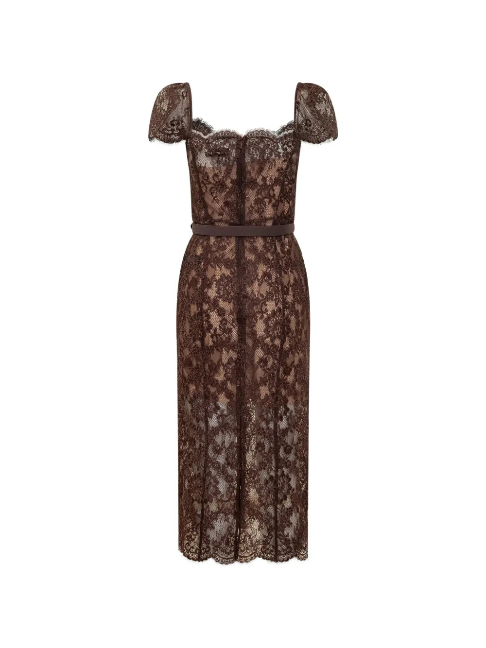 VESTIDO FLORAL BROWN