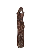 VESTIDO FLORAL BROWN