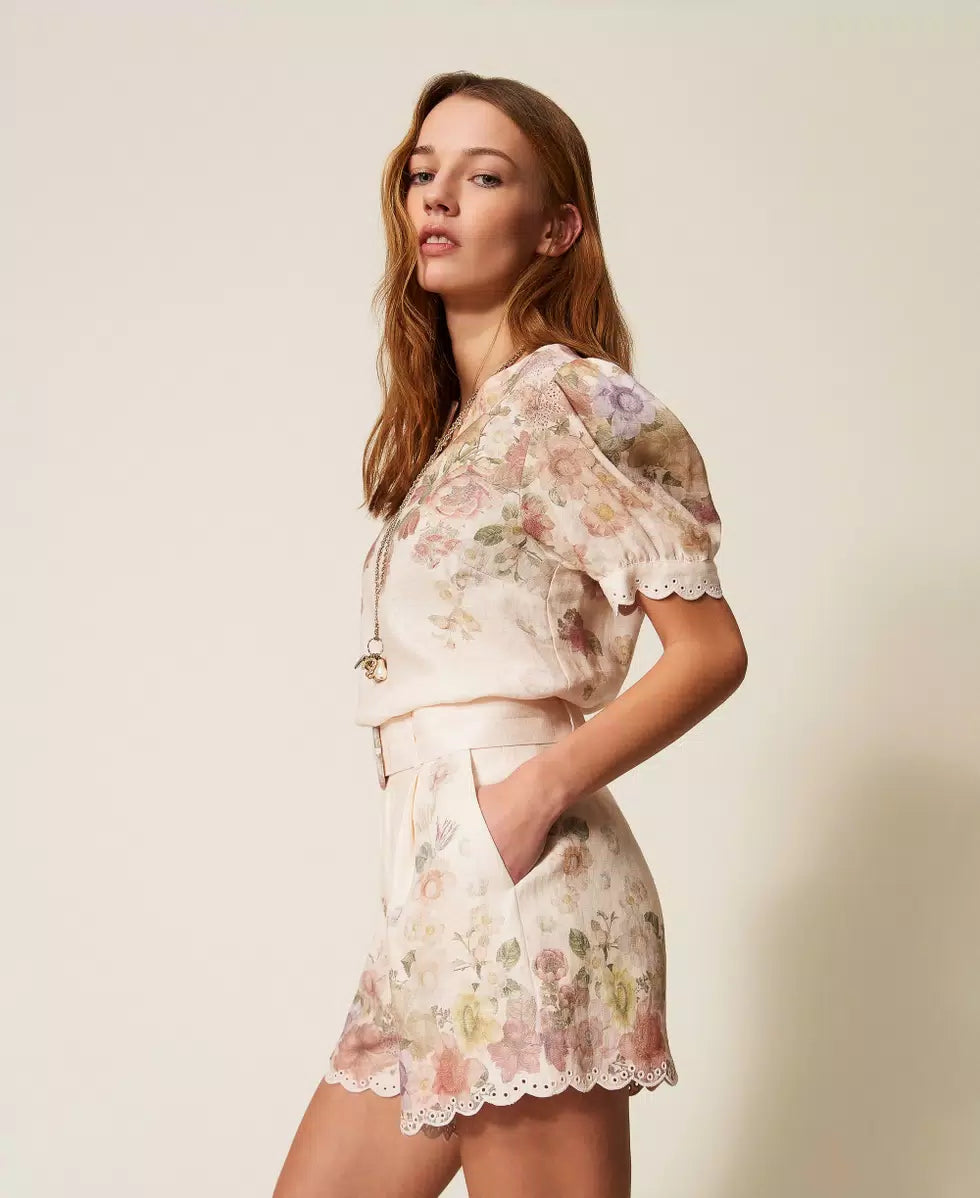 SHORT FLORES 
