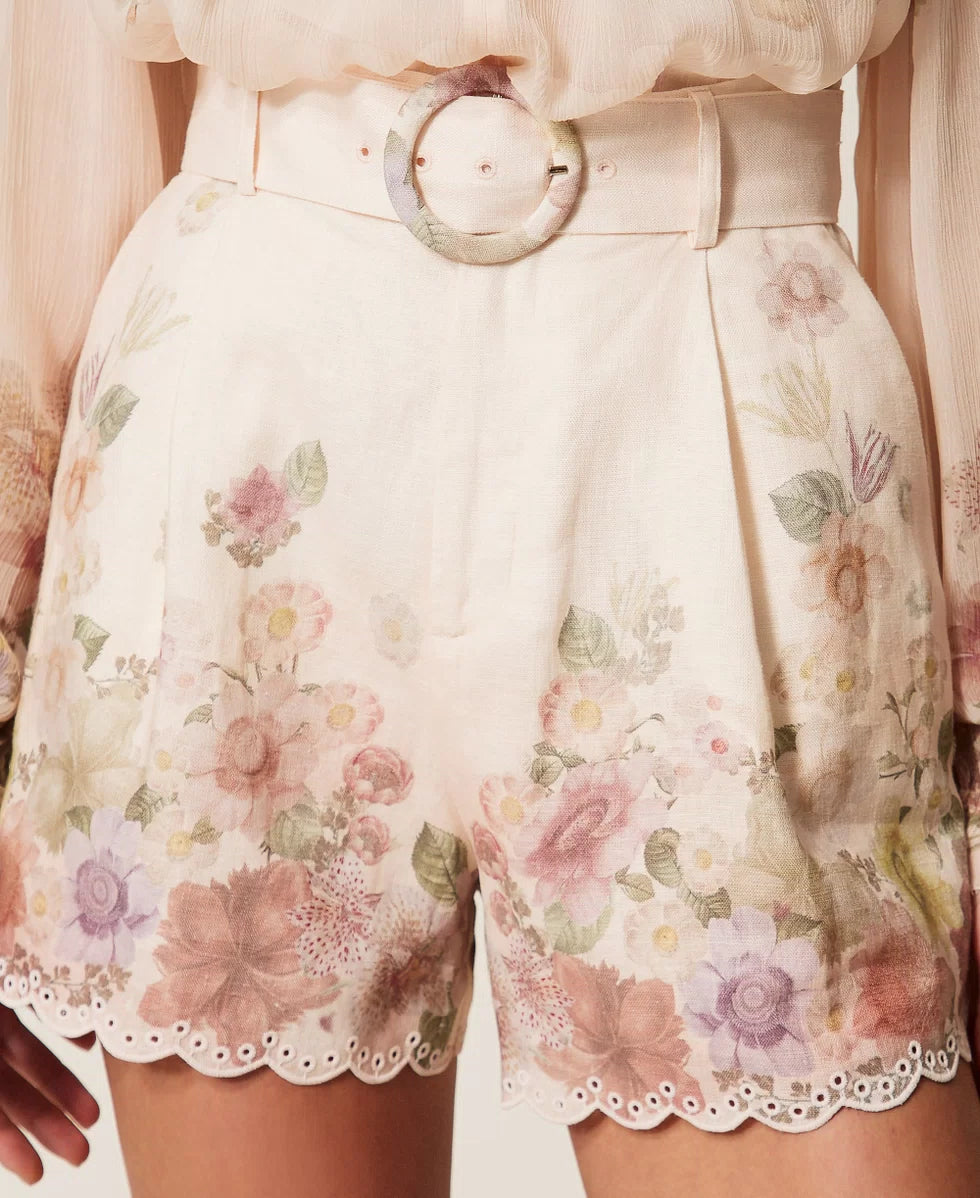 SHORT FLORES 