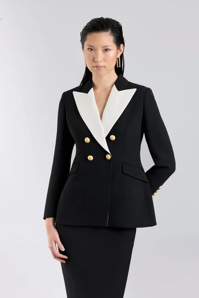 BLAZER CRUZADA NEGRO ICONIC CODE 01