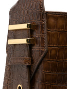 BOLSO BROWN CROCO