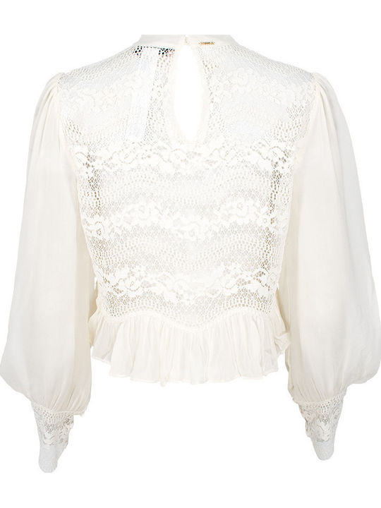 BLUSA ENCAJE GASA