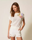 TOP FLORES CROCHET