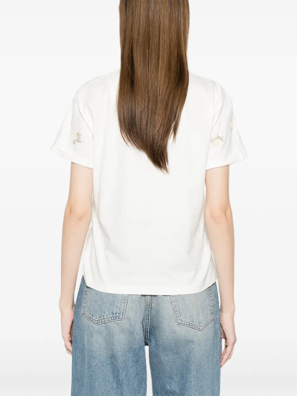 CAMISETA APLIC FLORES