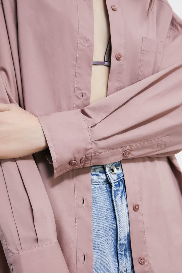 CAMISA OVERSIZE ALGODÓN LOGO 