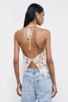 TOP  HALTER CROCHET 