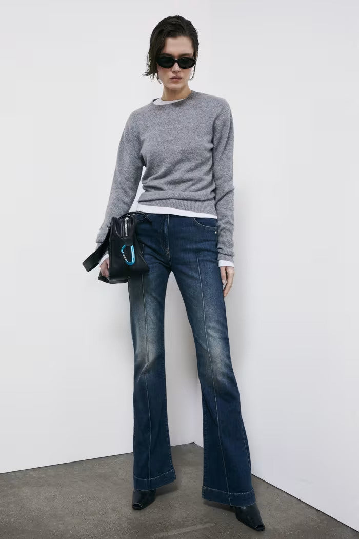 JEANS FLARE COSTURA