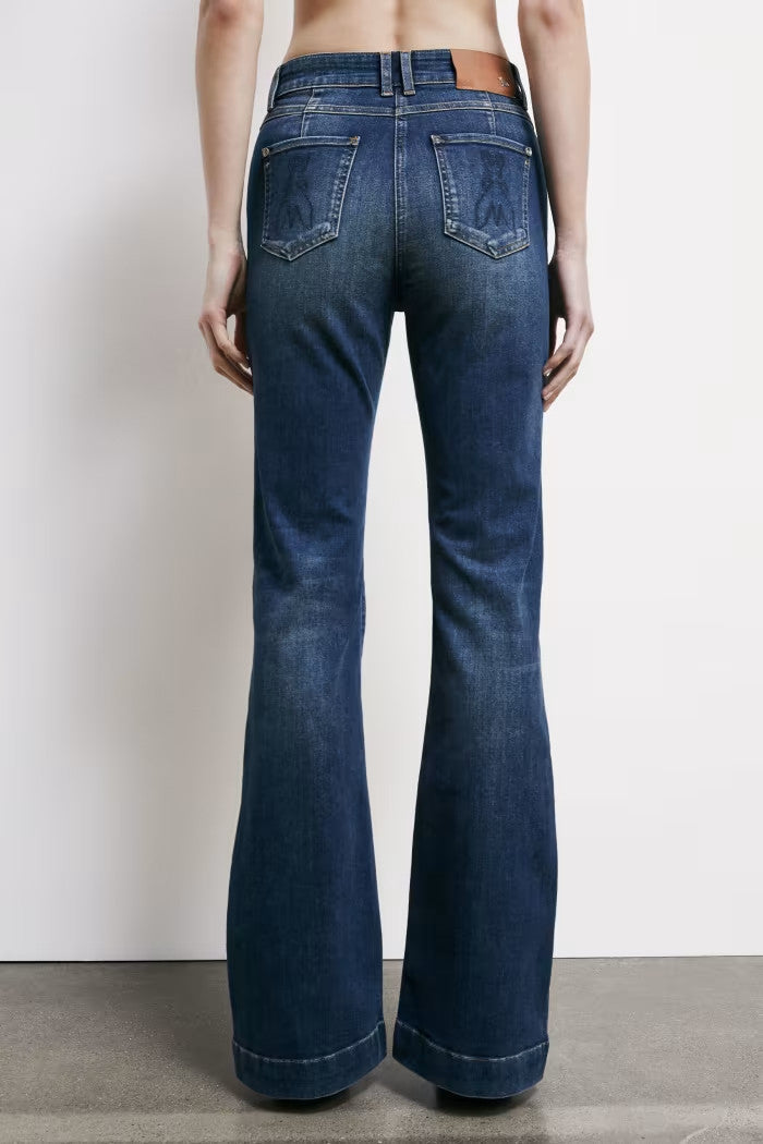 JEANS FLARE COSTURA