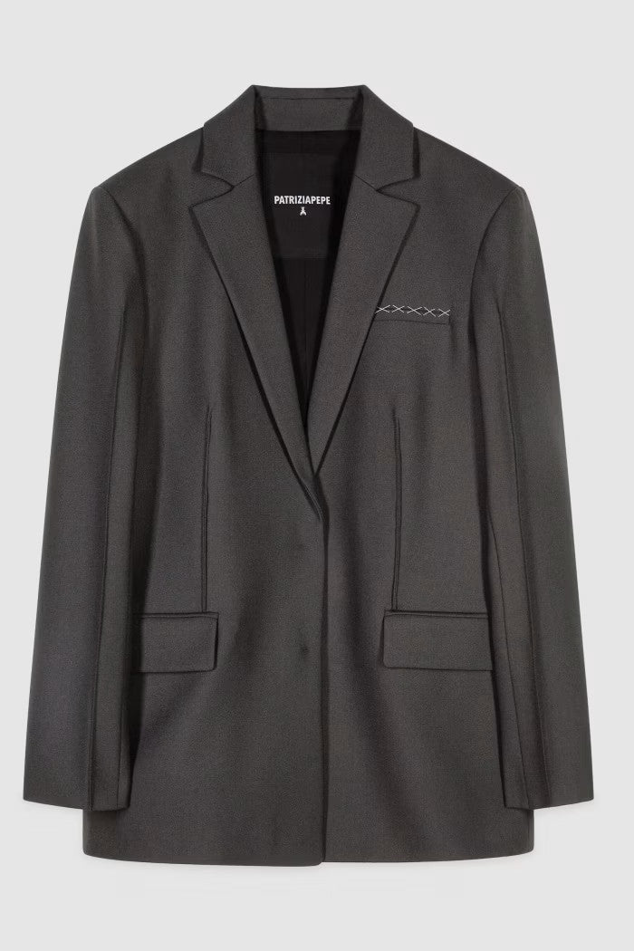 BLAZER NERO PATRIZIA