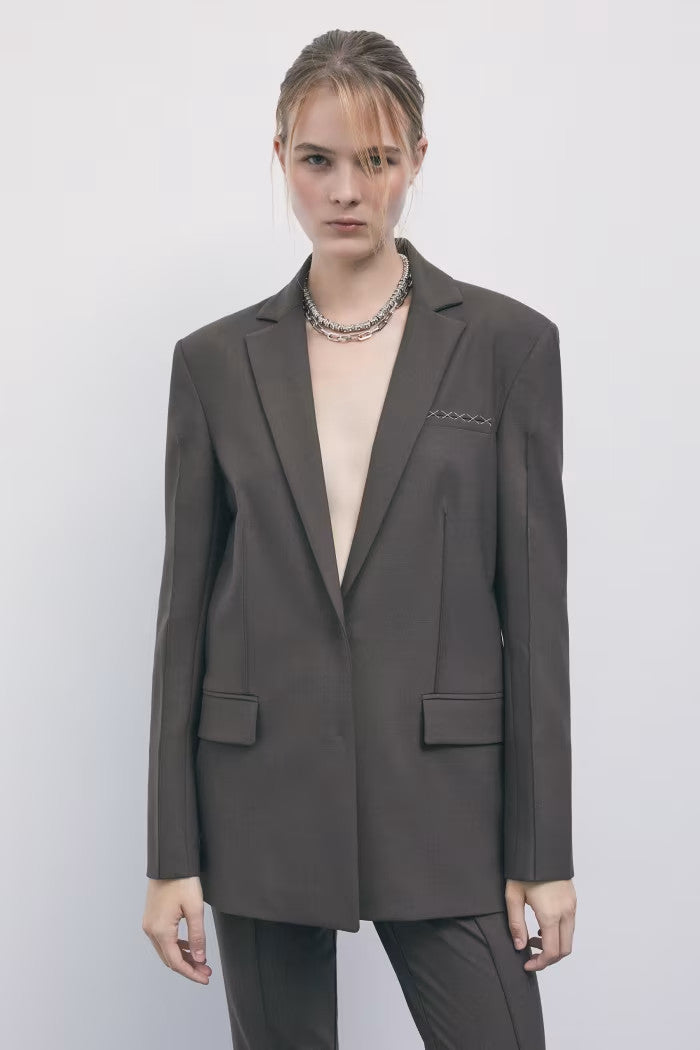 BLAZER NERO PATRIZIA