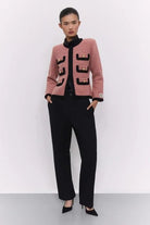 CHAQUETA BICOLOR ROSA PRESTON
